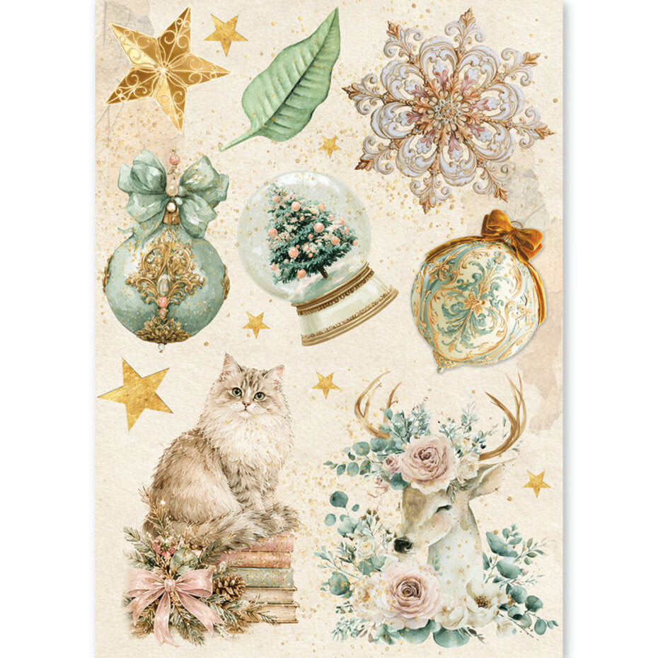 Ciao Bella Golden Winter A5 Rice Paper Mixed (8pcs) - CBRS051