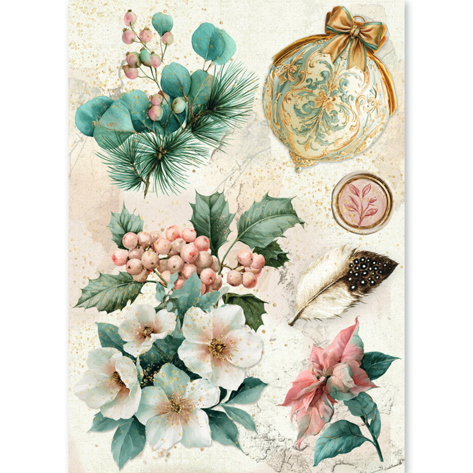 Ciao Bella Golden Winter A5 Rice Paper Mixed (8pcs) - CBRS051