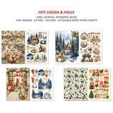 Ciao Bella Hot Cocoa & Holly A4 Junk Journal Ephemera Book (32pcs) (CBB015)