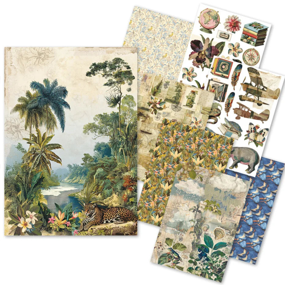Ciao Bella Jungle Vibes A5 Rice Paper (CBRS041)