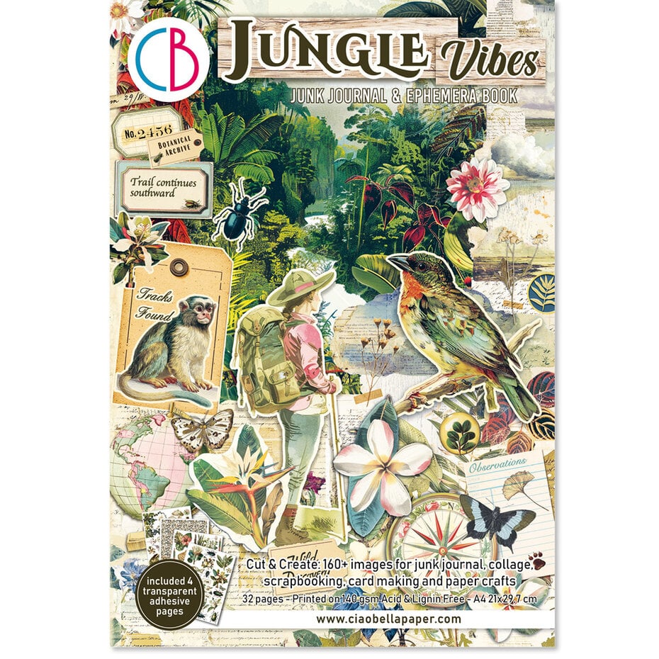 Ciao Bella Jungle Vibes Ephemera Book (CBB026)