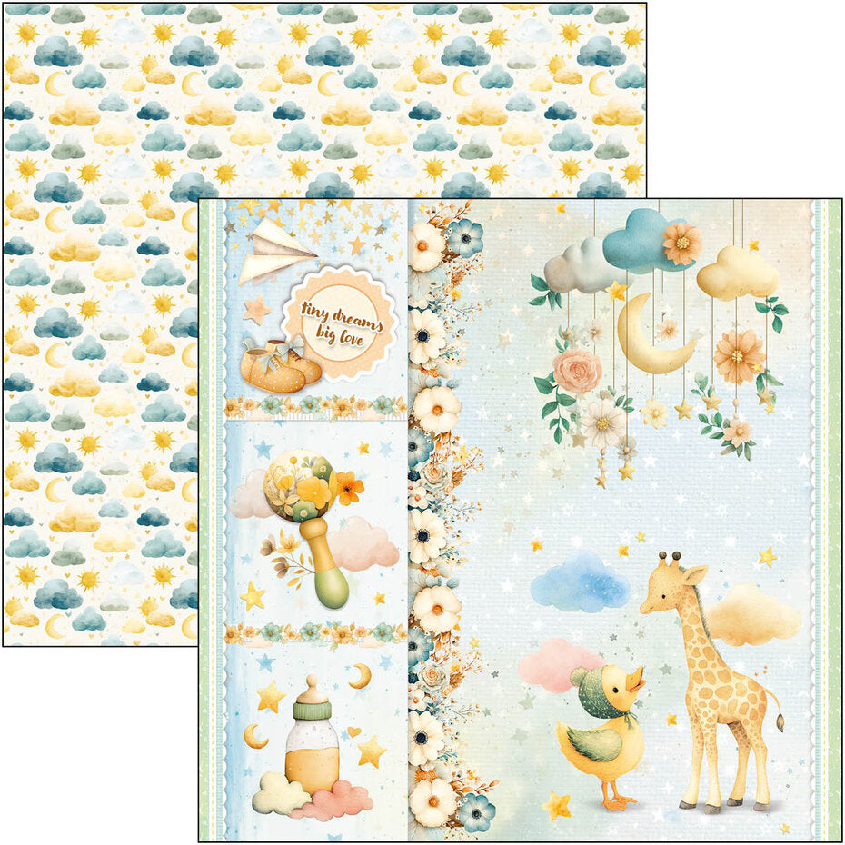 Ciao Bella Lunibloom 12x12 Inch Paper Pad (12pcs) (CBPM093)