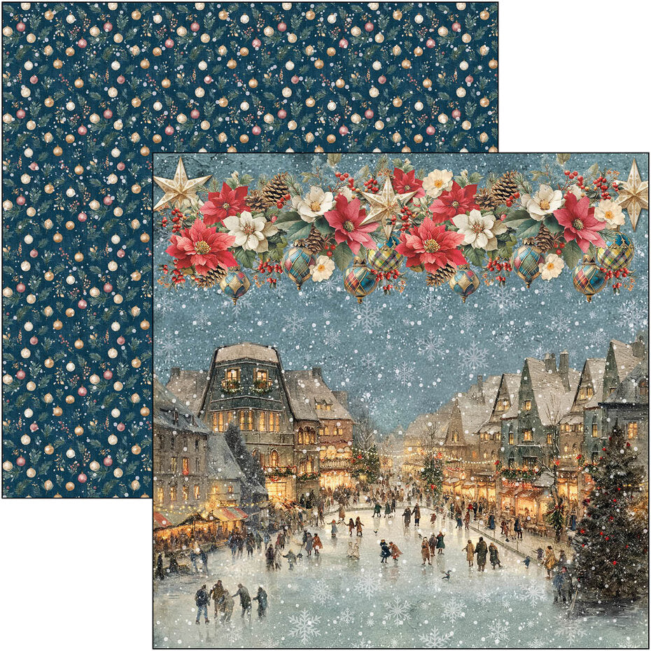Ciao Bella Merry & Bright 12x12 Inch Paper Pad (12pcs) - CBPM098