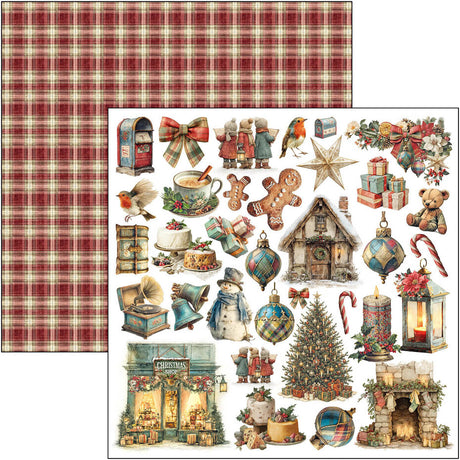 Ciao Bella Merry & Bright 12x12 Inch Paper Pad (12pcs) - CBPM098