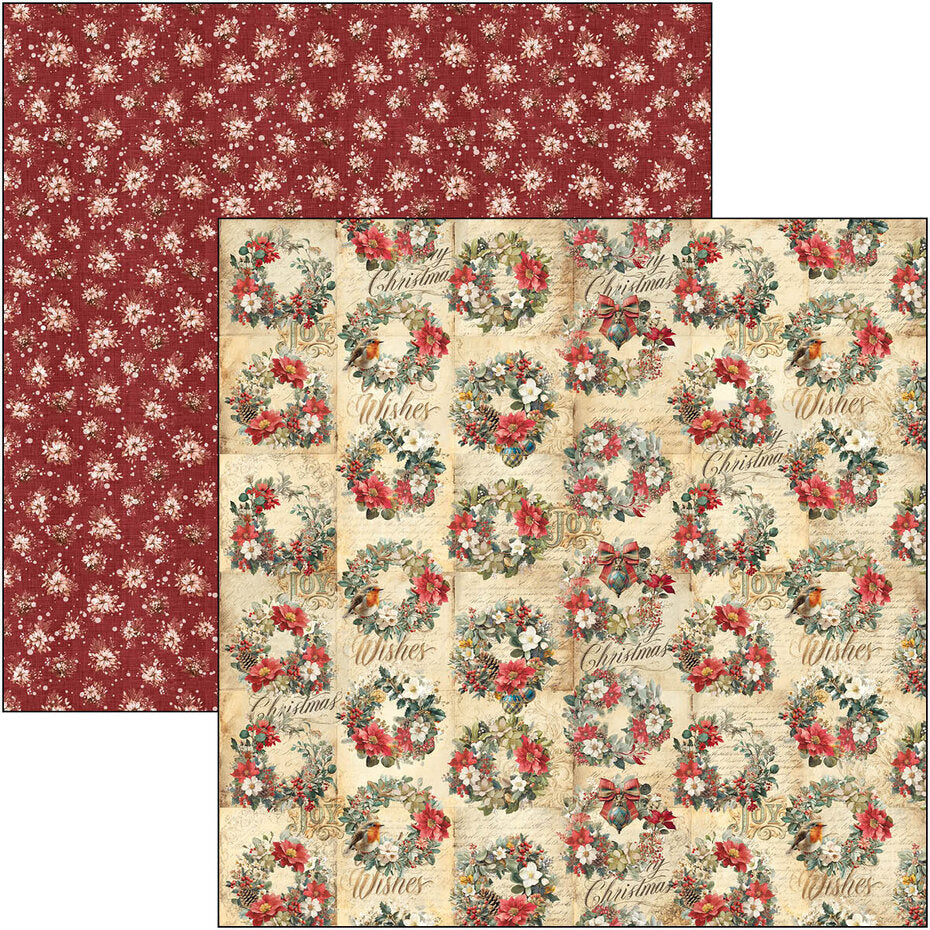 Ciao Bella Merry & Bright 12x12 Inch Patterns Pad (8pcs) - CBT098