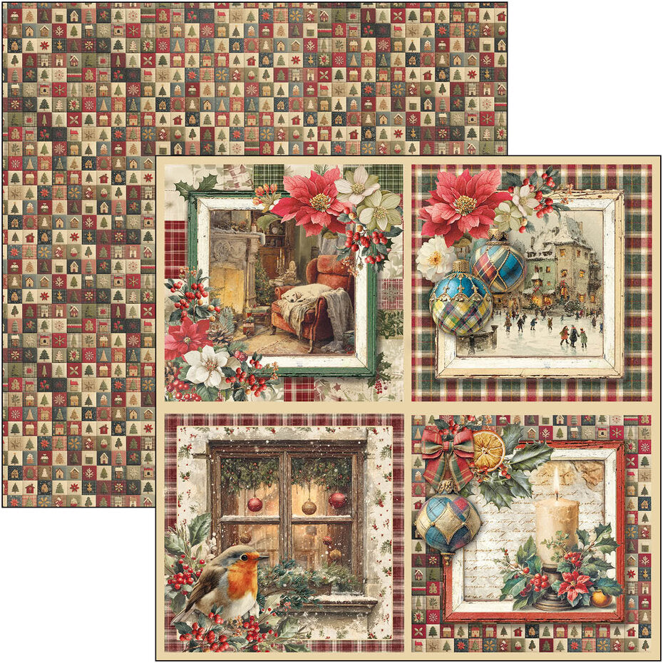Ciao Bella Merry & Bright 12x12 Inch Patterns Pad (8pcs) - CBT098
