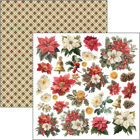 Ciao Bella Merry & Bright 8x8 Inch Paper Pad (12pcs) - CBH098