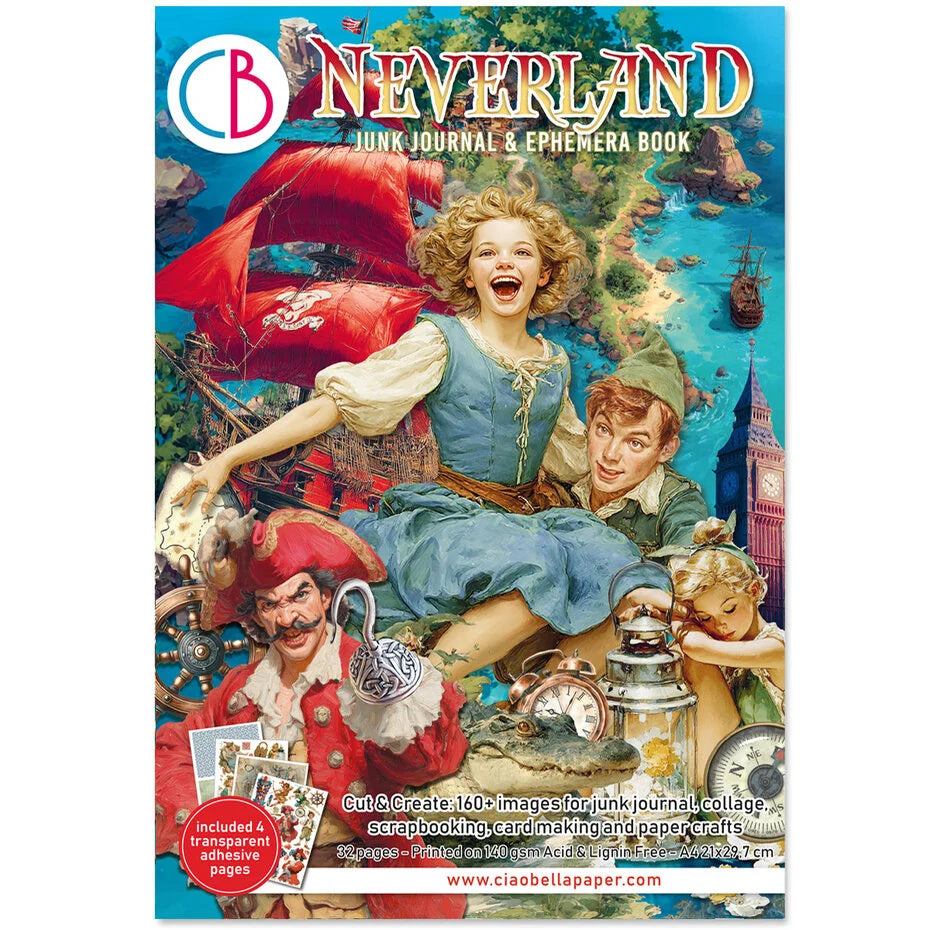 Ciao Bella Neverland A4 Junk Journal Ephemera Book (32pcs) (CBB021)