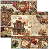 Ciao Bella The Chocolate Factory 12x12 Inch Paper Pad (12pcs) - CBPM100