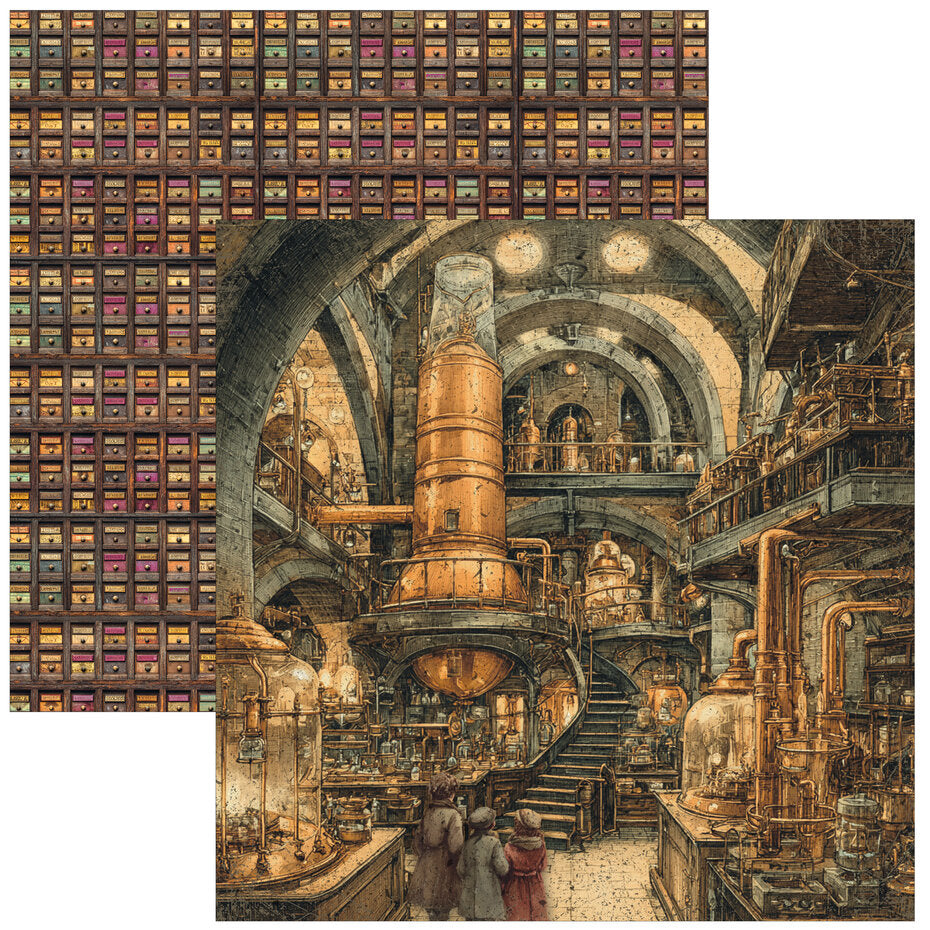 Ciao Bella The Chocolate Factory 12x12 Inch Paper Pad (12pcs) - CBPM100