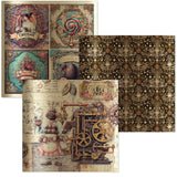 Ciao Bella The Chocolate Factory 6x6 Inch Deluxe Paper Silver & Vellum Dual Pack Mixed (6pcs) - CBXQ013