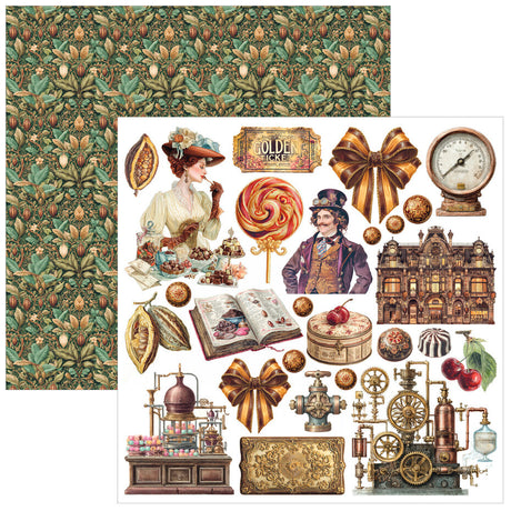 Ciao Bella The Chocolate Factory 6x6 Inch Fussy Cut Pad (24pcs) - CBQE100