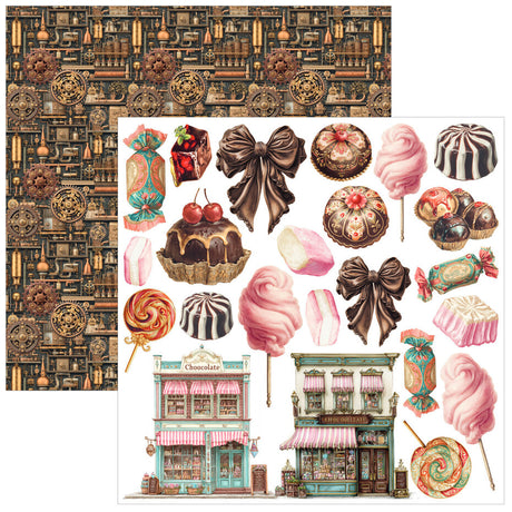 Ciao Bella The Chocolate Factory 6x6 Inch Fussy Cut Pad (24pcs) - CBQE100