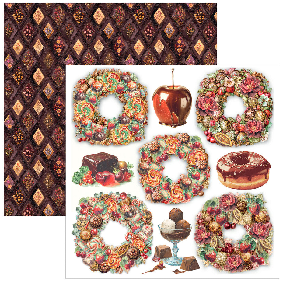 Ciao Bella The Chocolate Factory 6x6 Inch Fussy Cut Pad (24pcs) - CBQE100