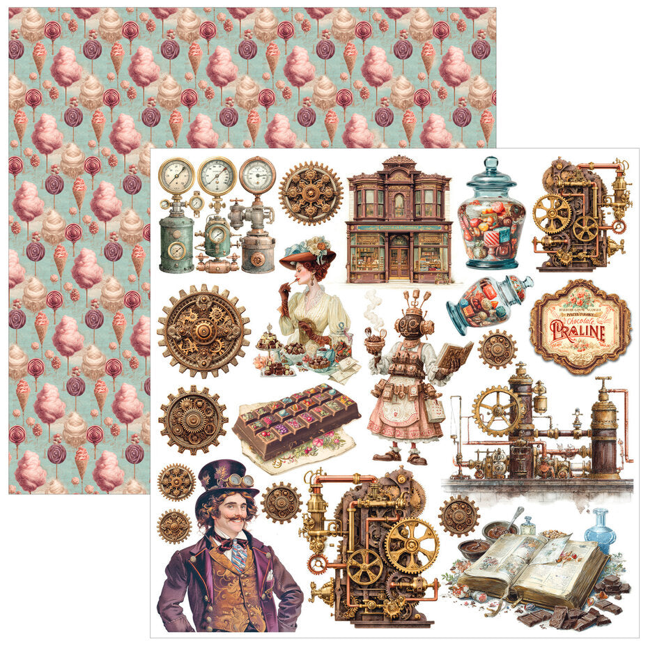 Ciao Bella The Chocolate Factory 6x6 Inch Fussy Cut Pad (24pcs) - CBQE100