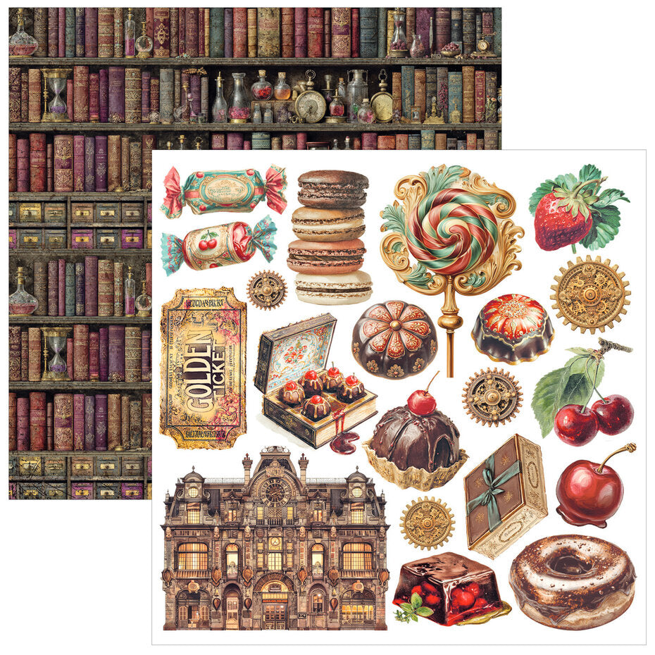 Ciao Bella The Chocolate Factory 6x6 Inch Fussy Cut Pad (24pcs) - CBQE100