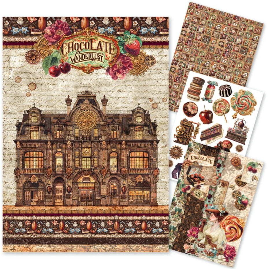 Ciao Bella The Chocolate Factory A4 Rice Paper Mixed (4pcs) - CBRA016