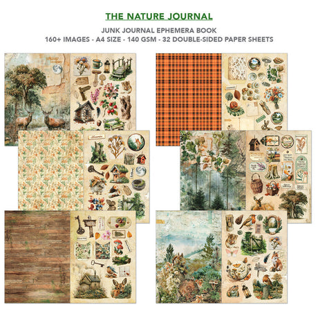 Ciao Bella The Nature Journal A4 Junk Journal Ephemera Book (32pcs) - CBB030