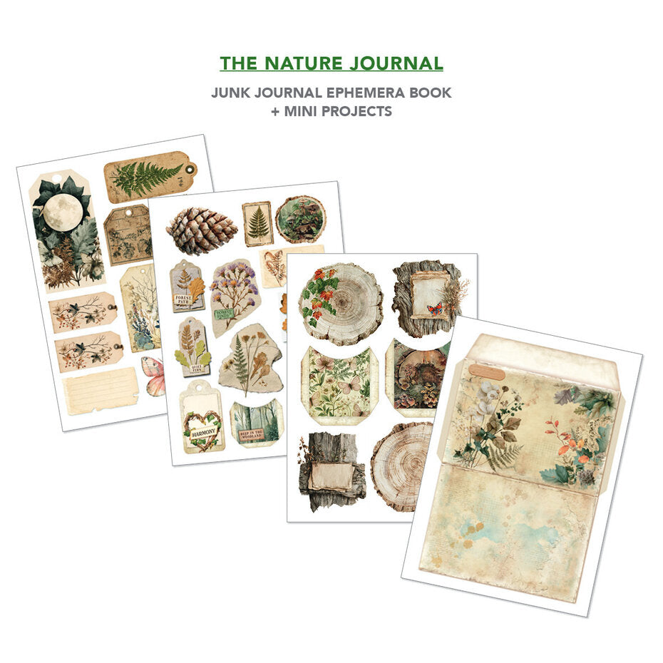Ciao Bella The Nature Journal A4 Junk Journal Ephemera Book (32pcs) - CBB030