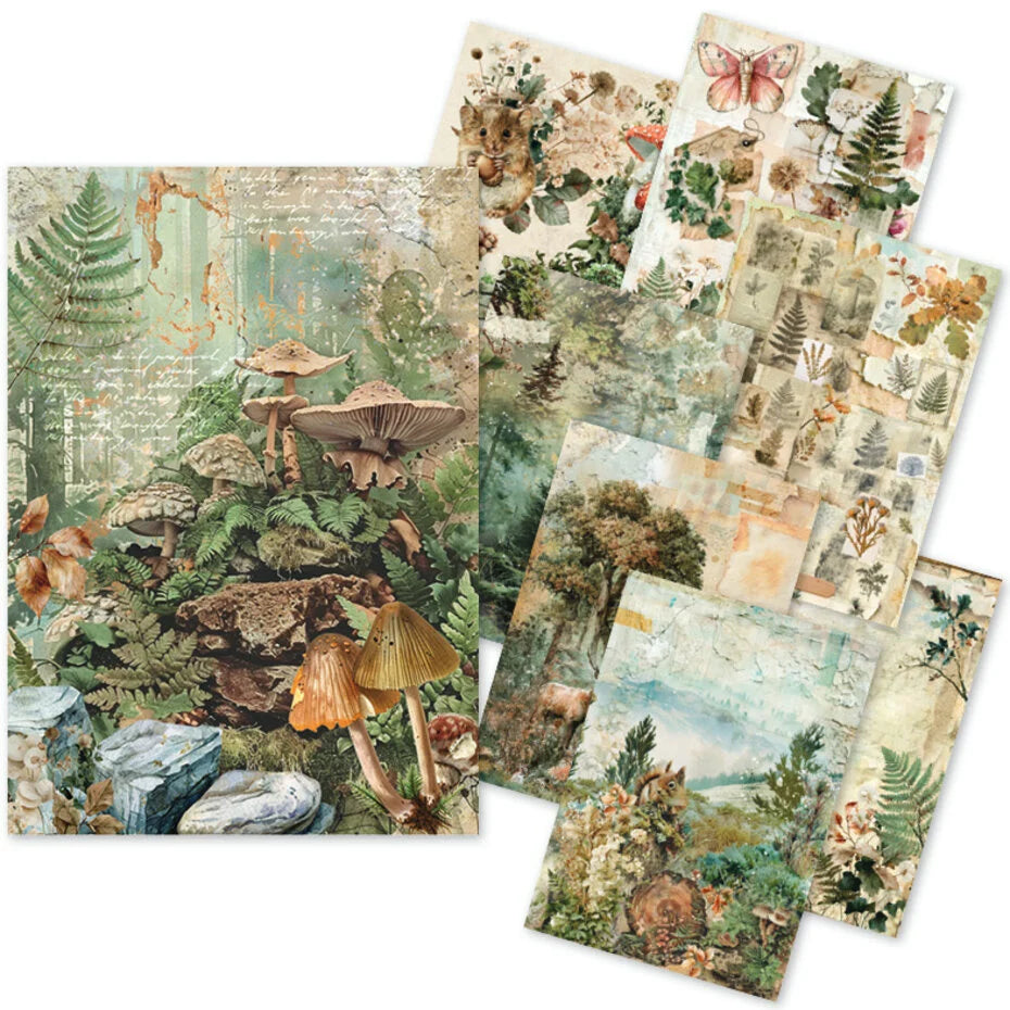 Ciao Bella The Nature Journal A5 Rice Paper Mixed (8pcs) - CBRS049
