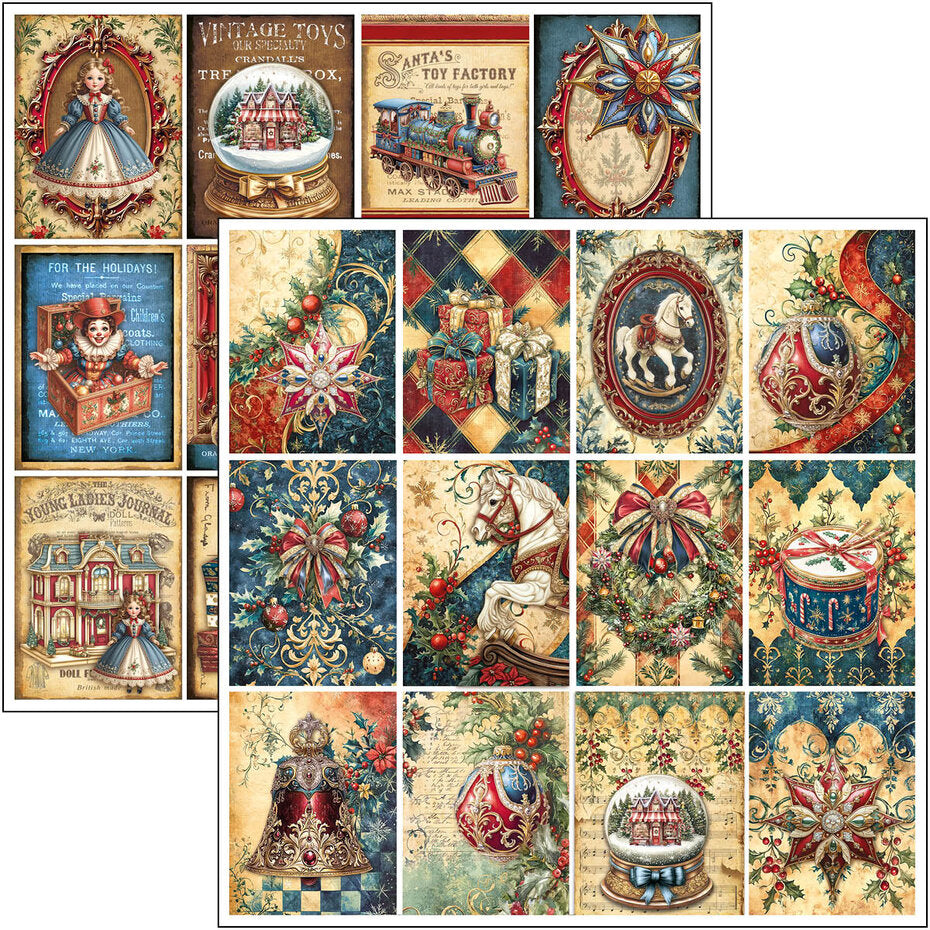 Ciao Bella Toy Shop 12x12 Inch Patterns Pad (8pcs) (CBT089)