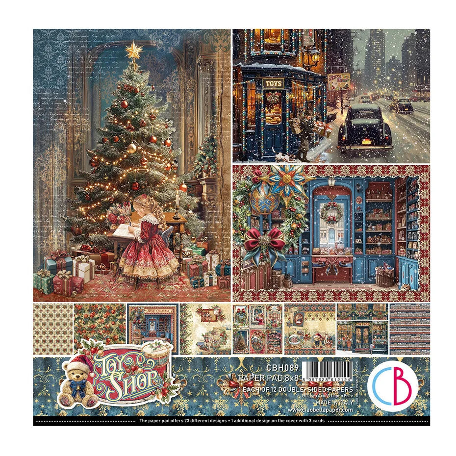 Ciao Bella Toy Shop 8x8 Inch Paper Pad (12pcs) (CBH089)