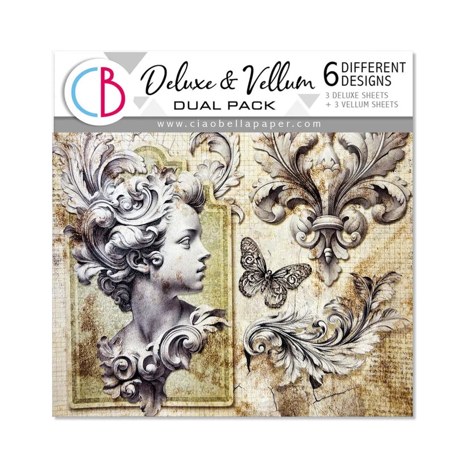 Ciao Bella Typographic 6x6 Deluxe Paper Pack (CBXQ008)
