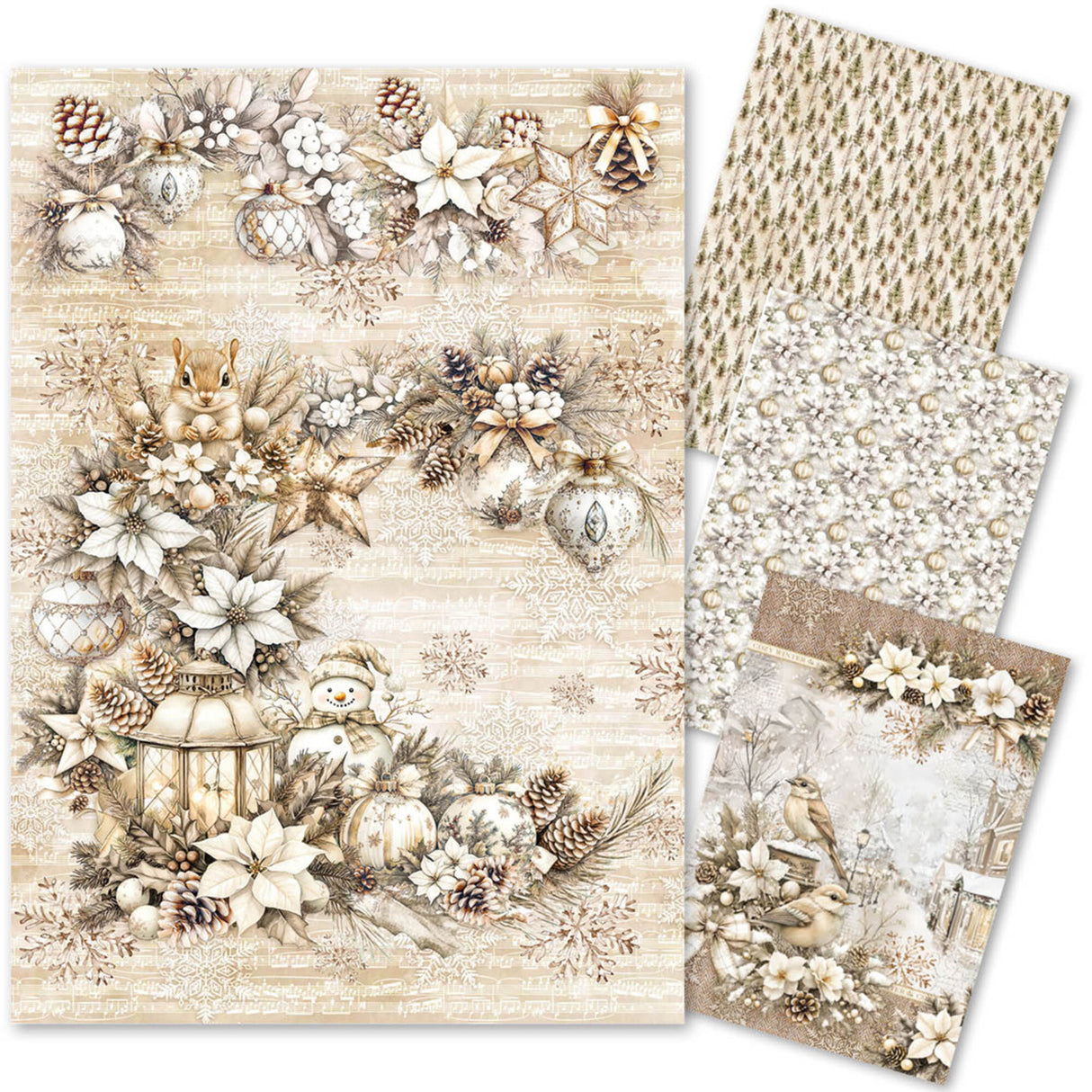 Ciao Bella Winter Season A4 Rice Paper Mixed (4pcs) (CBRA004)