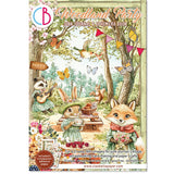 Ciao Bella Woodland Party A4 Junk Journal Ephemera Book (32pcs) (CBB011)