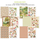 Ciao Bella Woodland Party A4 Junk Journal Ephemera Book (32pcs) (CBB011)