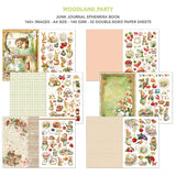 Ciao Bella Woodland Party A4 Junk Journal Ephemera Book (32pcs) (CBB011)