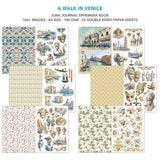 Ciao Bella A Walk in Venice A4 Junk Journal Ephemera Book (32pcs) (CBB023)* damaged corner