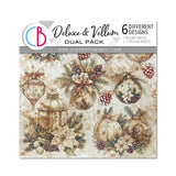 Ciao Bella Winter Season 6x6 Inch Deluxe Paper Pearl Copper & Vellum Dual Pack Mixed (6pcs) (CBXQ001)