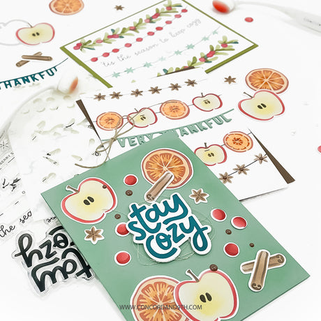 Concord & 9th Citrus & Spice Stamp Set (6 x 6) & Die Bundle