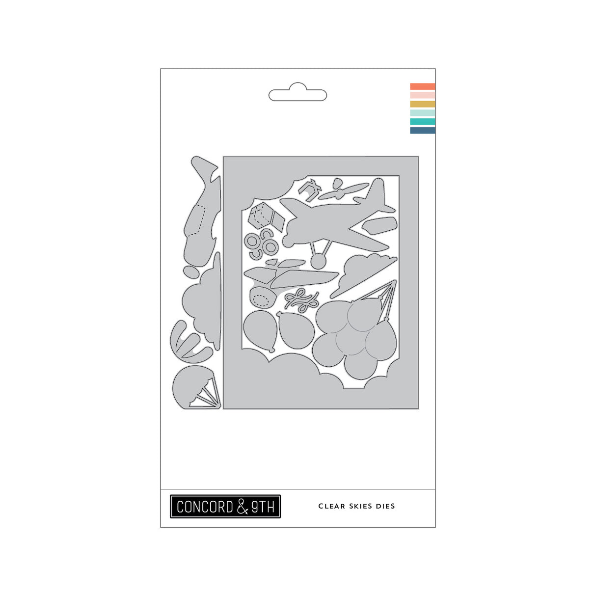 Concord & 9th Clear Skies Stamp Set  (4 x 4) & Die Bundle