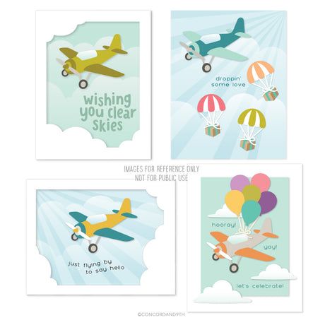 Concord & 9th Clear Skies Stamp Set  (4 x 4) & Die Bundle