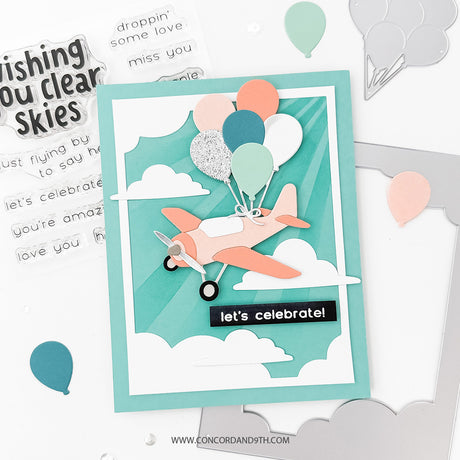 Concord & 9th Clear Skies Stamp Set  (4 x 4) & Die Bundle
