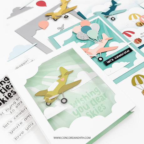 Concord & 9th Clear Skies Stamp Set  (4 x 4) & Die Bundle