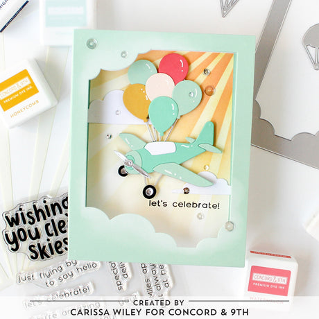 Concord & 9th Clear Skies Stamp Set  (4 x 4) & Die Bundle