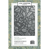 Lisa Horton Crafts Reviving the Arts and Crafts Movement Compton Florals 3D Embossing Folder &  Layering Stencils