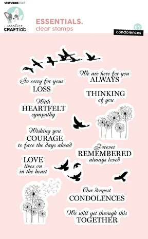 Creative Craftlab Condolences Essentials Clear Stamp EN (CCL-ES-STAMP725)