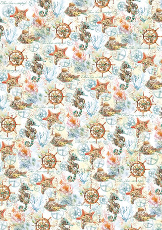 Ciao Bella Coral Reef A4 Vellum Paper Patterns (6pcs) (CBV017)