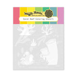 Waffle Flower Coral Reef Coloring Stencil (422426)