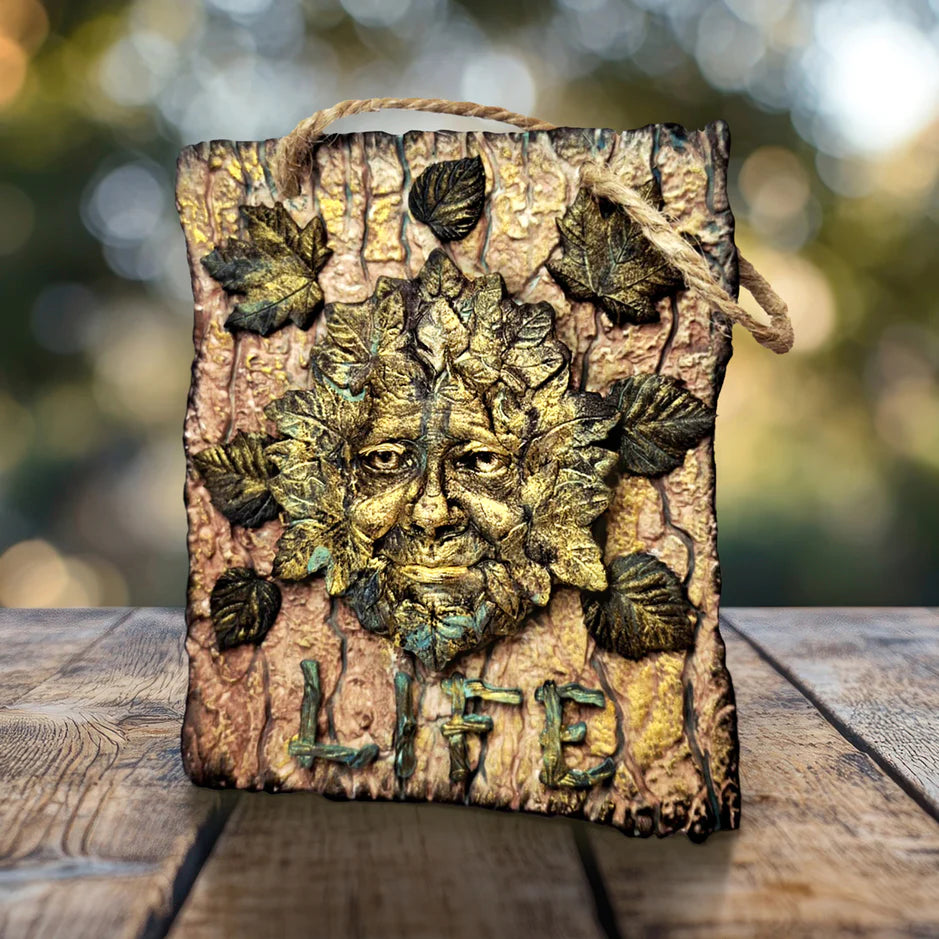 Katy Sue Designs Cosmic Shimmer Forest Leaf Green Man Silicone Mould