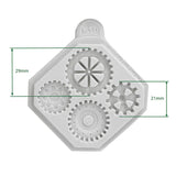 Katy Sue Designs Cosmic Shimmer Mini Cogs & Gears Silicone Mould