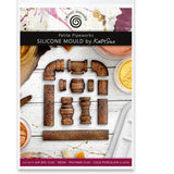 Katy Sue Designs Cosmic Shimmer Petite Pipeworks Silicone Mould