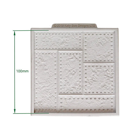 Katy Sue Designs Cosmic Shimmer Riveted Metal Plate Silicone Mould