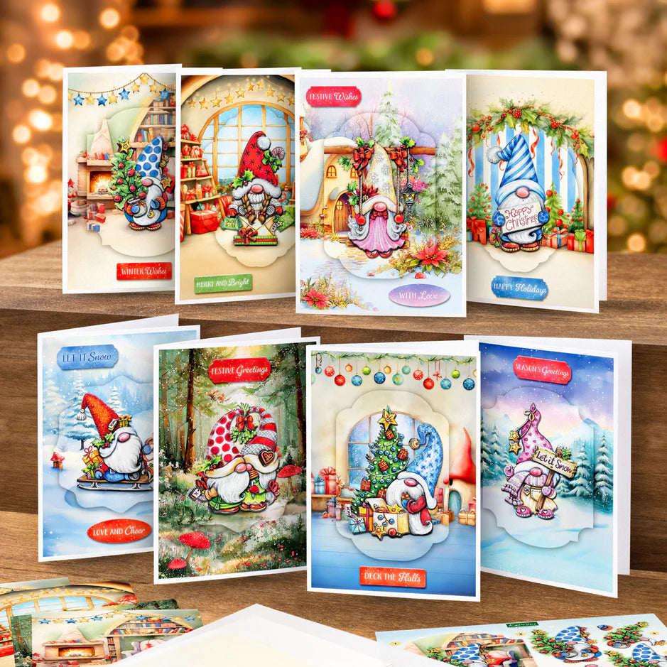 Katy Sue Designs Cosy Christmas Gnomes Card Making Kit