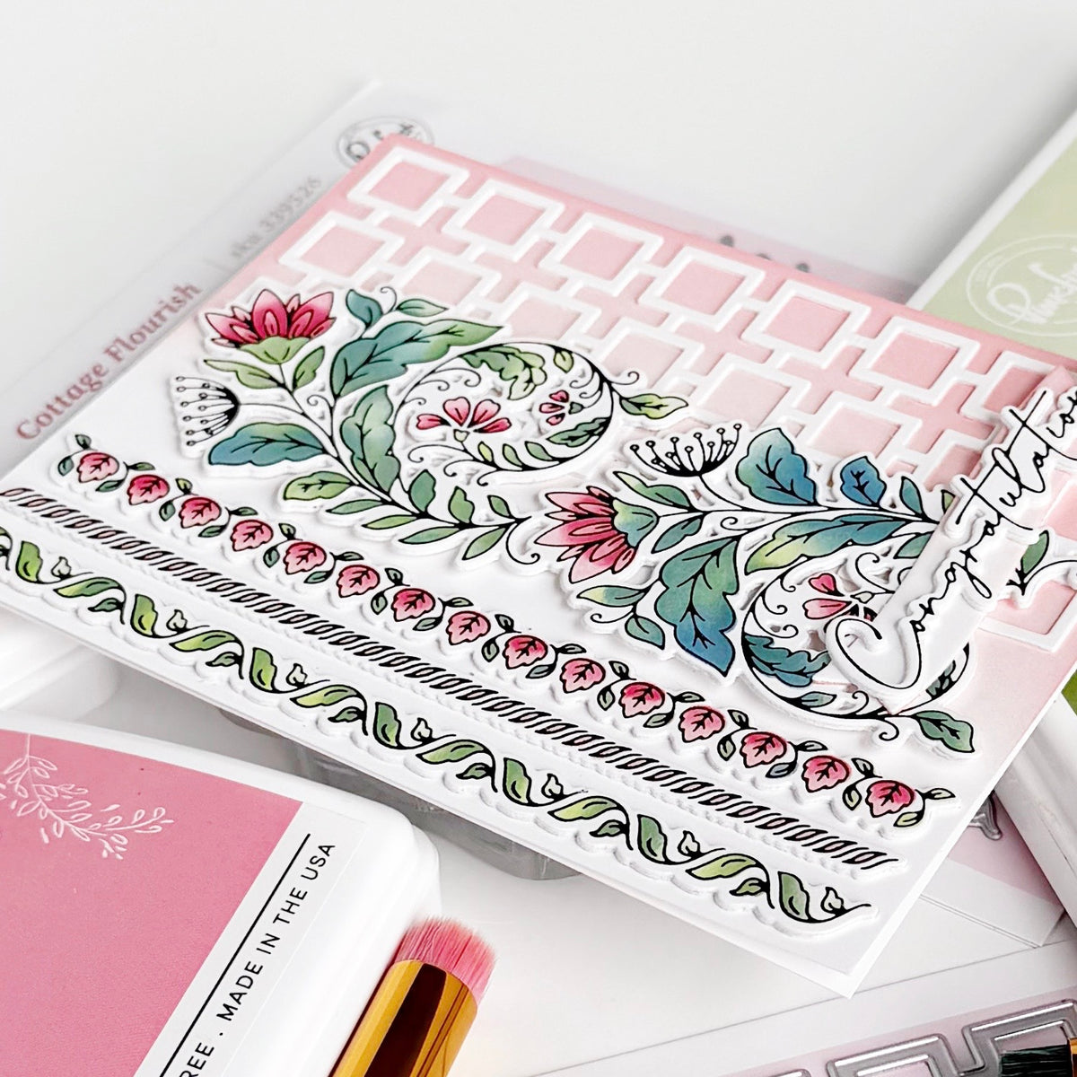 Pinkfresh Studio Square Play coverplate die
