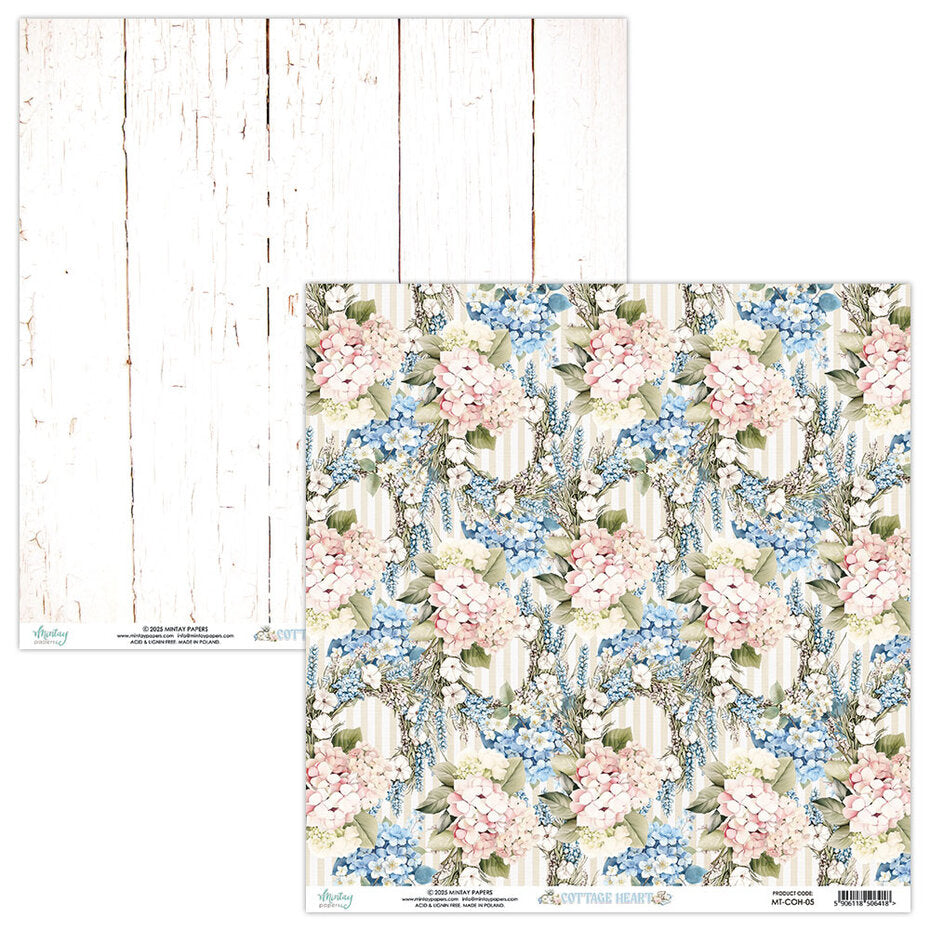 Mintay Cottage Heart 8x8 Inch Scrapbooking Paper Pad (MT-COH-08)